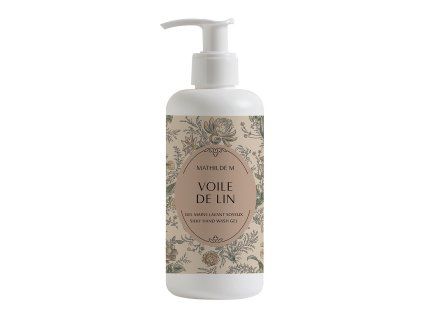 gel lavant mains soyeux voile de lin