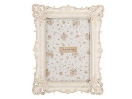 photo frame 13x18 cm white plastic