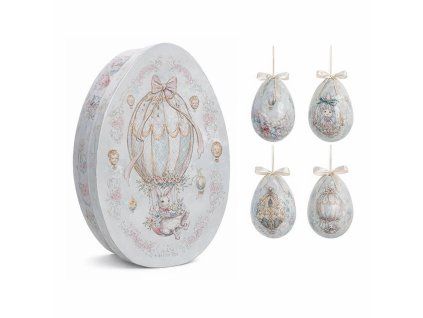 VEĽKONOČNÝ BOX S 8 VAJÍČKAMI ROCOCO BLANC MARICLO (A39941)