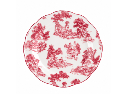 PORCELÁNOVÝ TANIER ČERVENÝ BLANC MARICLO (A40575A)