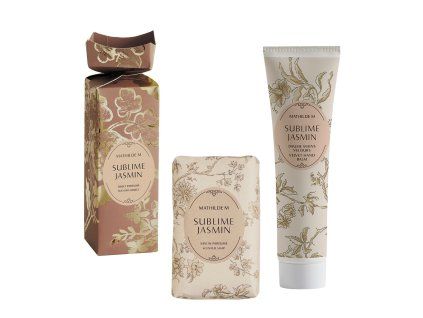coffret baume mains et savon tresor de fleurs sublime jasmin