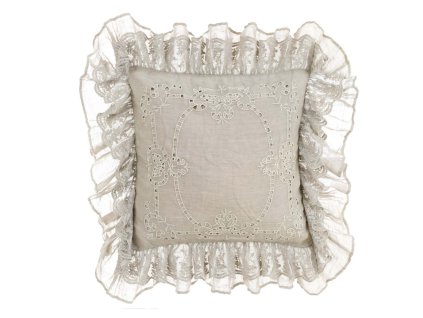 ĽANOVÝ VANKÚŠ DENTELLE 45*45 BLANC MARICLO (A3528999EC)