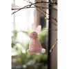 65373 easter pendant rabbit 10 cm pink cotton decorative pendant (1)