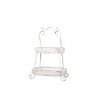 Dekoratívny etažér s ozdobným okrajom – Chic Antique, H54/L38/W25.5 cm, antique cream