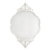miroir ovale ophelie en metal blanchi