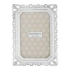 cadre photo rectangulaire arabesques royales en metal blanchi