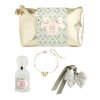 pochette parfum d ambiance bracelet et decor parfume rubans de fete sapin dore