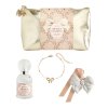 pochette parfum d ambiance bracelet et decor parfume rubans de fete orange cannelle