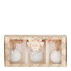 coffret boules de noel parfumees rubans de fete orange cannelle