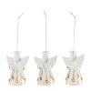 coffret de 3 mini anges a suspendre en verre