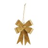 decoration noeud a suspendre en metal dore petit modele