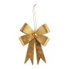 decoration noeud a suspendre en metal dore grand modele