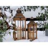 DREVENÁ LANTERNA 67CM CHIC ANTIQUE (25070600B) - OUTLET